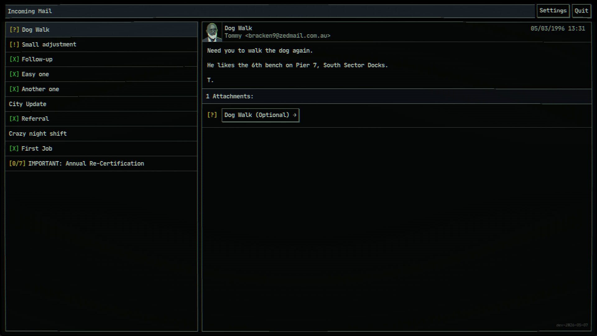 Screenshot for Lane-4: A dystopian Programming Thriller