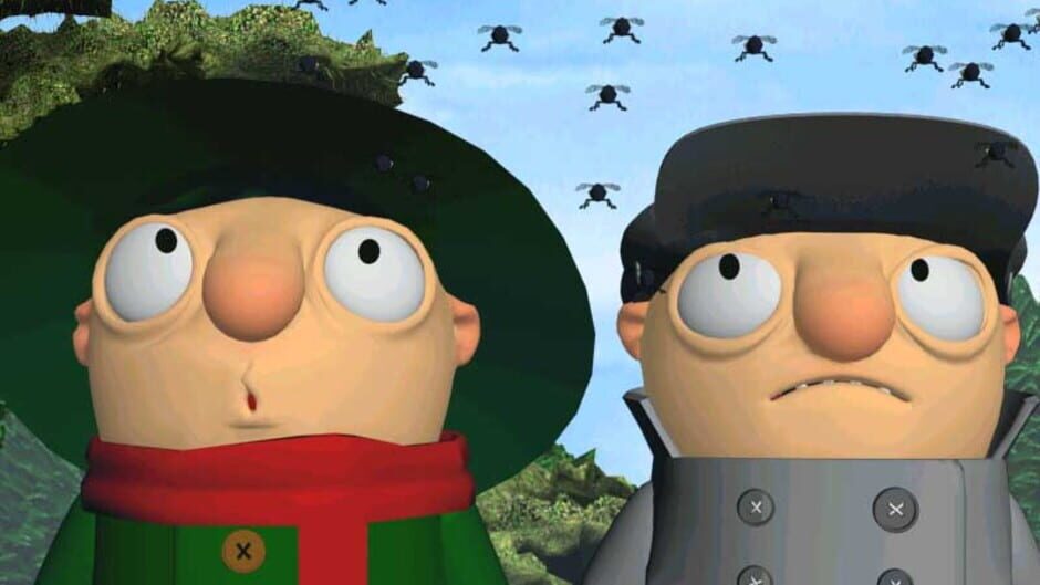 Screenshot for Pilot Brothers 3D: The Case of the garden pests