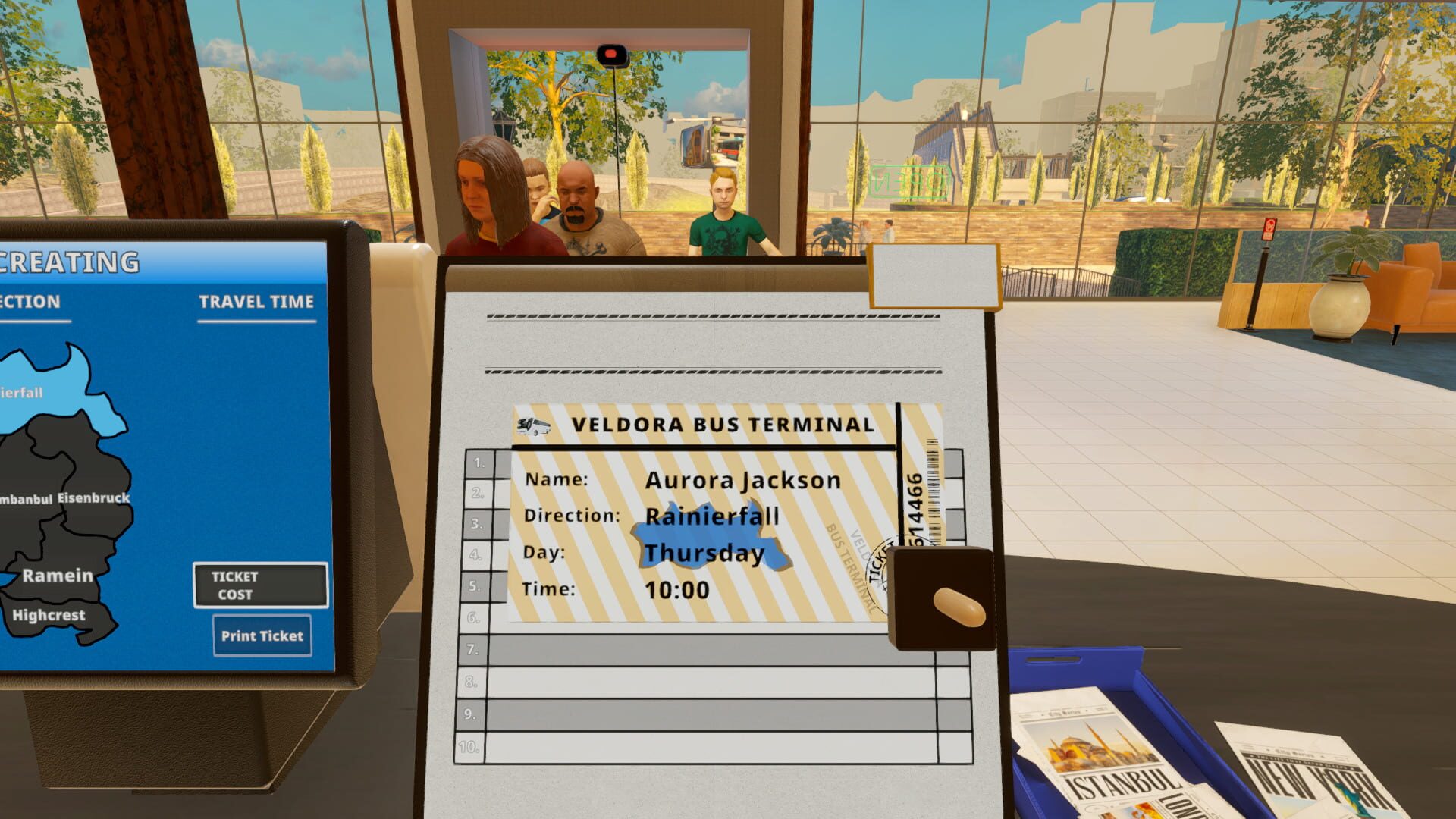Screenshot for Bus Terminal Simulator