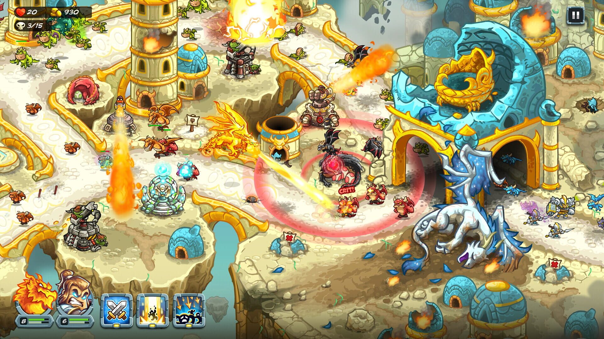 Screenshot for Kingdom Rush 5: Alliance TD - Dragon Wars