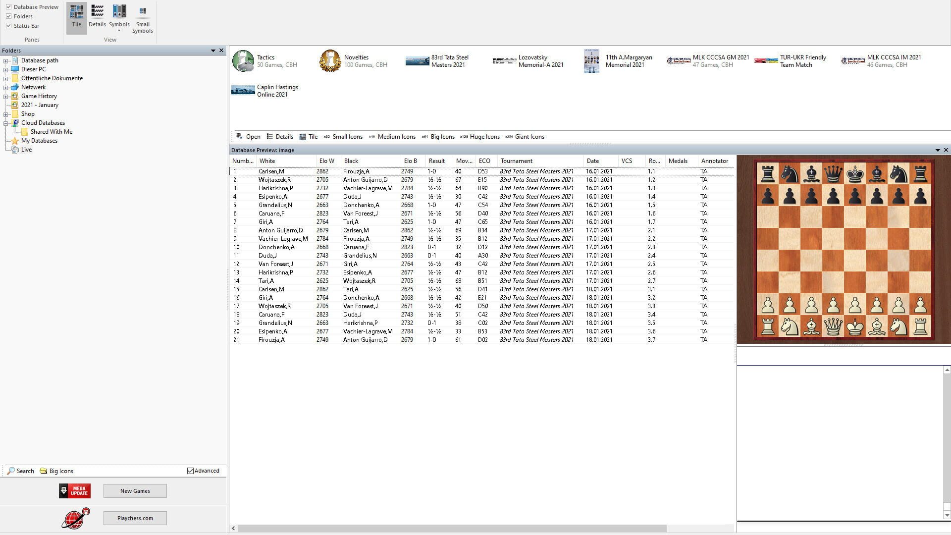 Screenshot for ChessBase 16: Steam Edition