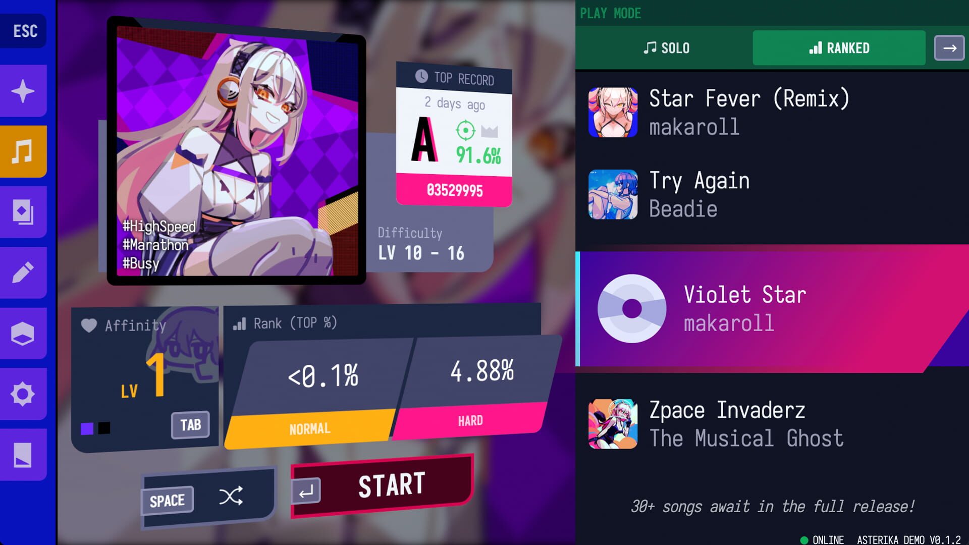 Screenshot for Asterika: Phantom Rose Refrain