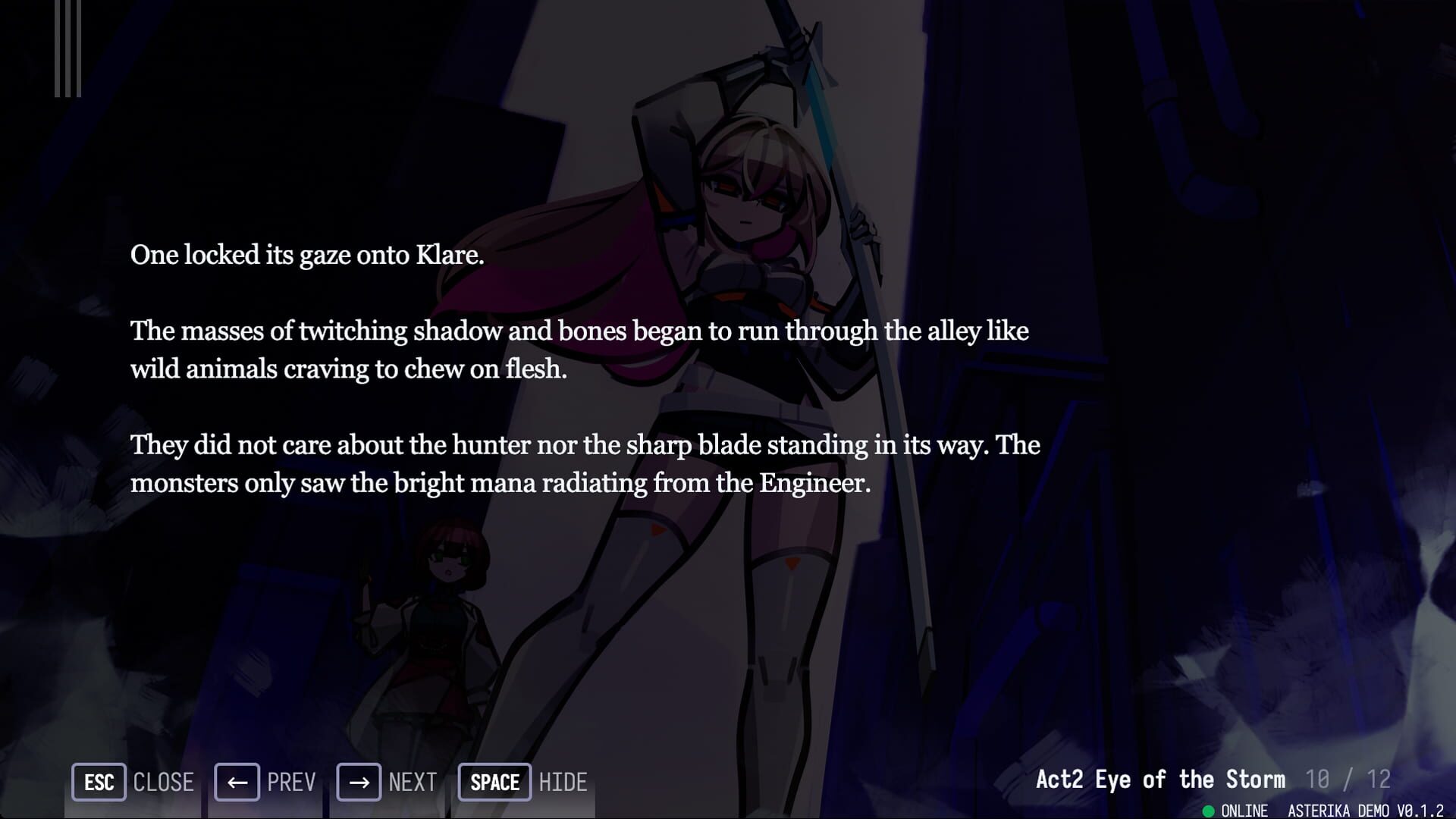 Screenshot for Asterika: Phantom Rose Refrain