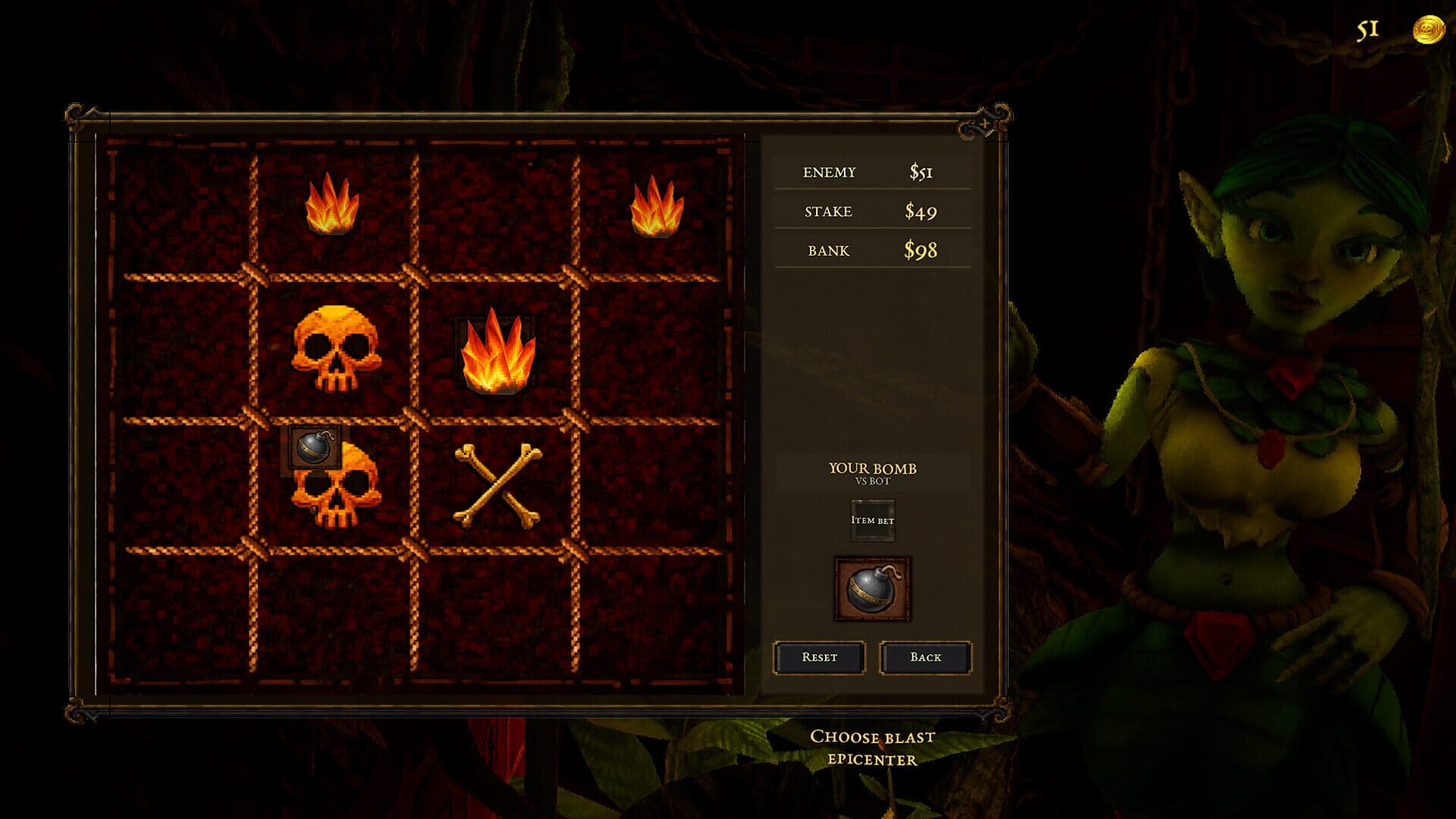 Screenshot for Dungeon Gambler: All In, No Out