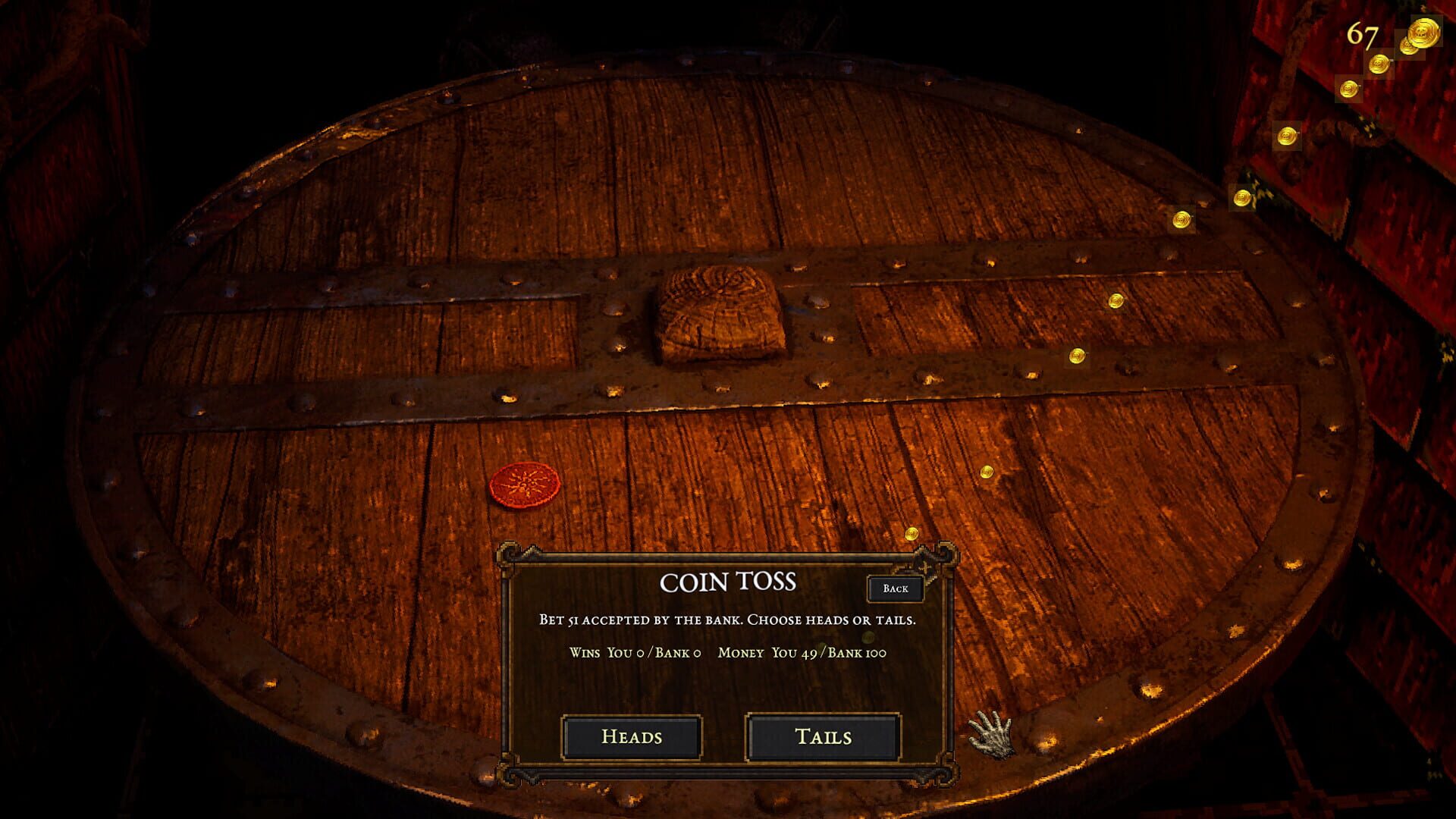 Screenshot for Dungeon Gambler: All In, No Out