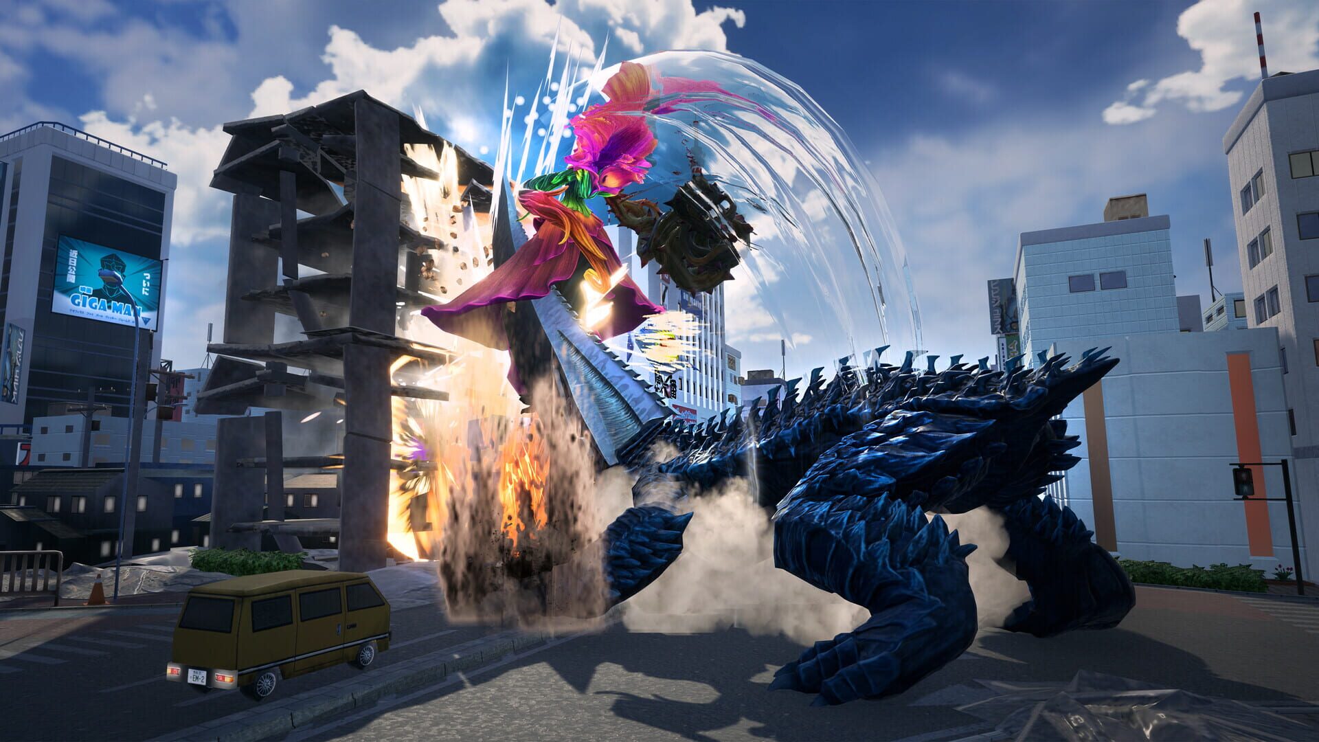 Screenshot for GigaBash: GAMERA -Rebirth- DLC