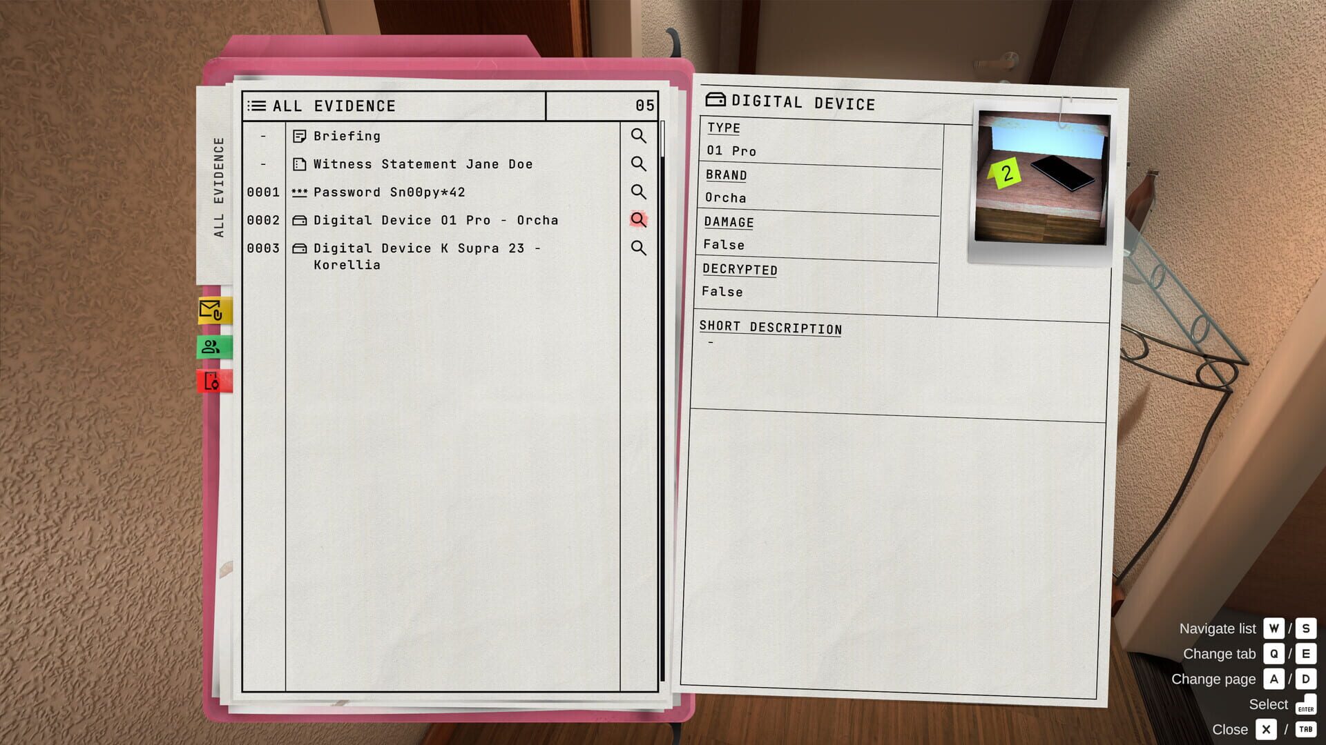 Screenshot for Forensics: Crime Scene Detective