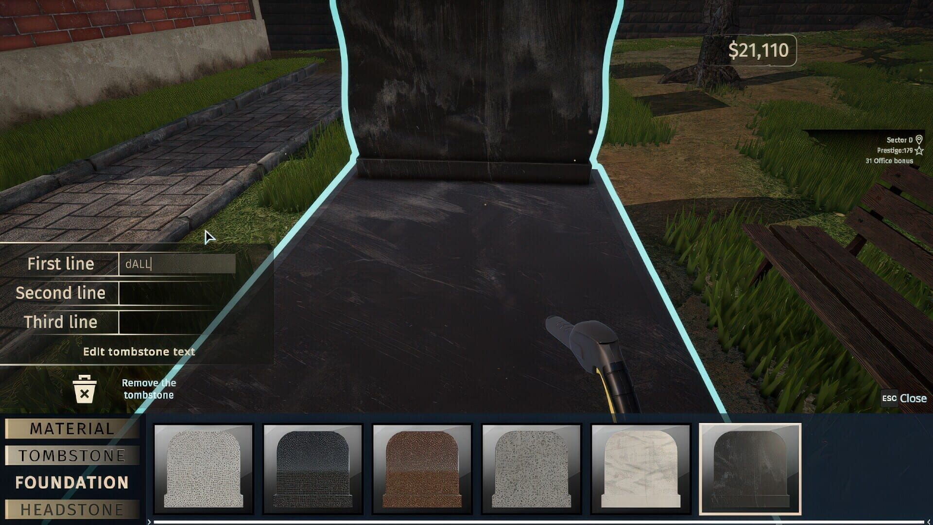 Screenshot for Cemetery Simulator