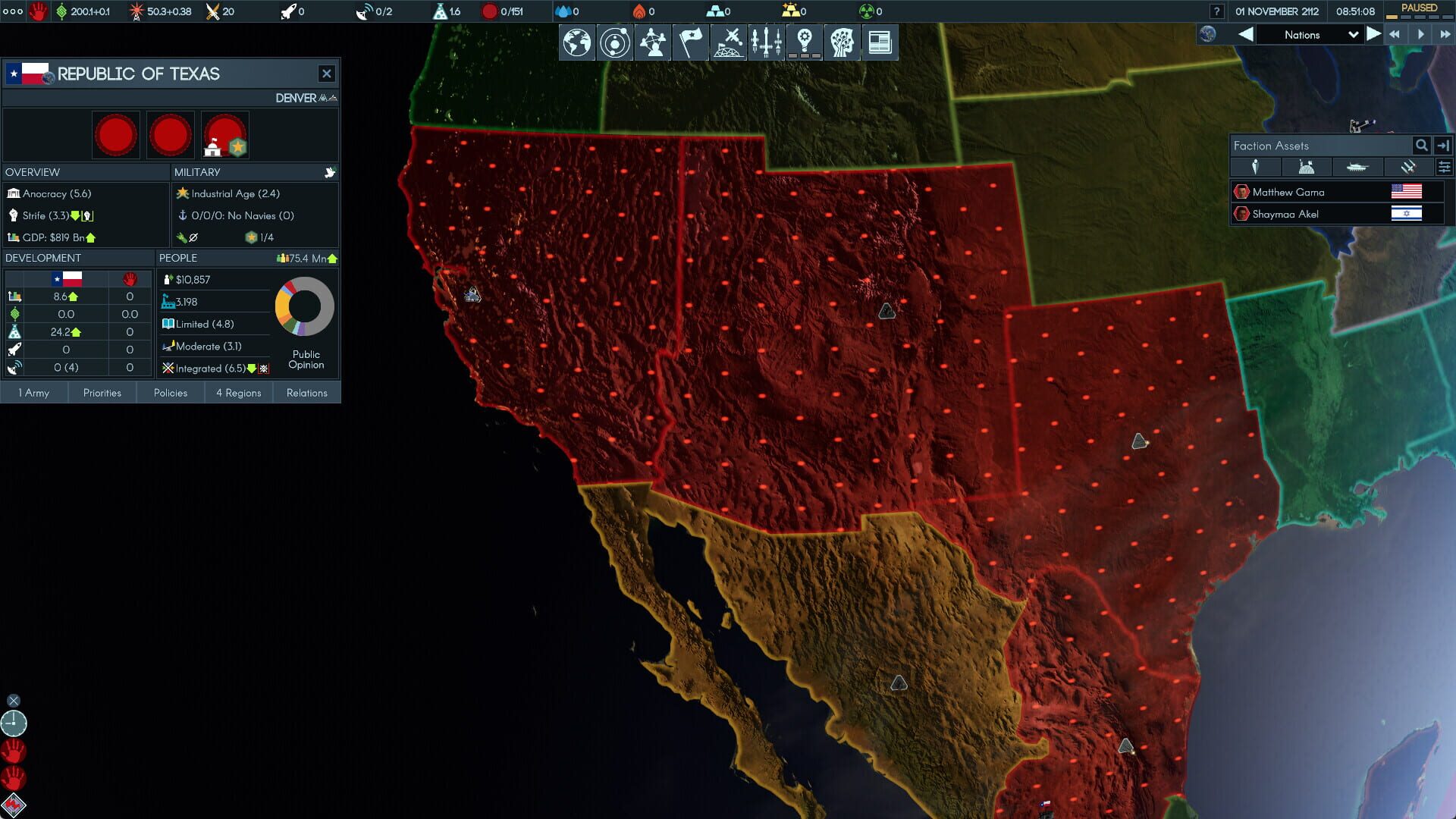 Screenshot for Terra Invicta: Dark Skies