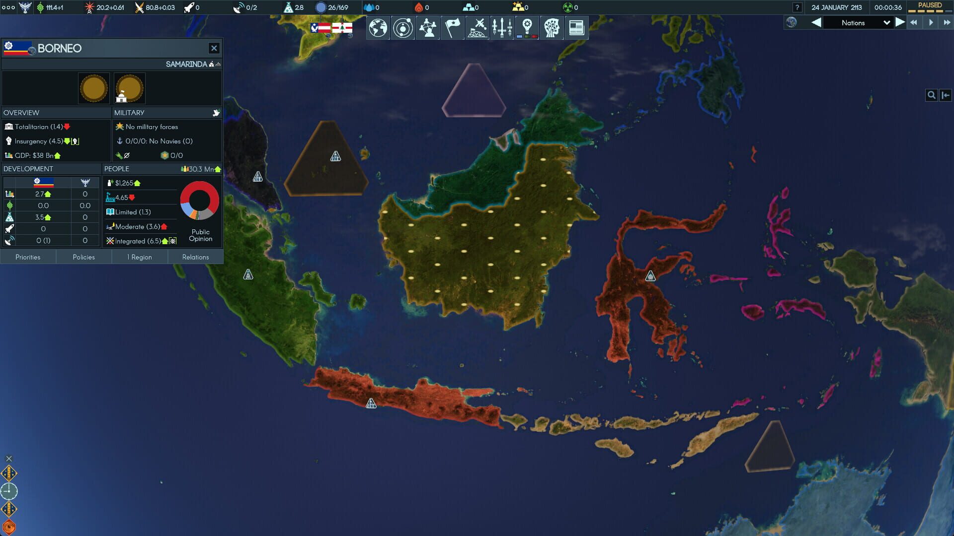 Screenshot for Terra Invicta: Dark Skies