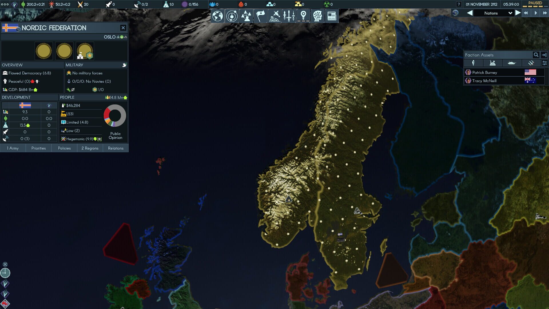 Screenshot for Terra Invicta: Dark Skies