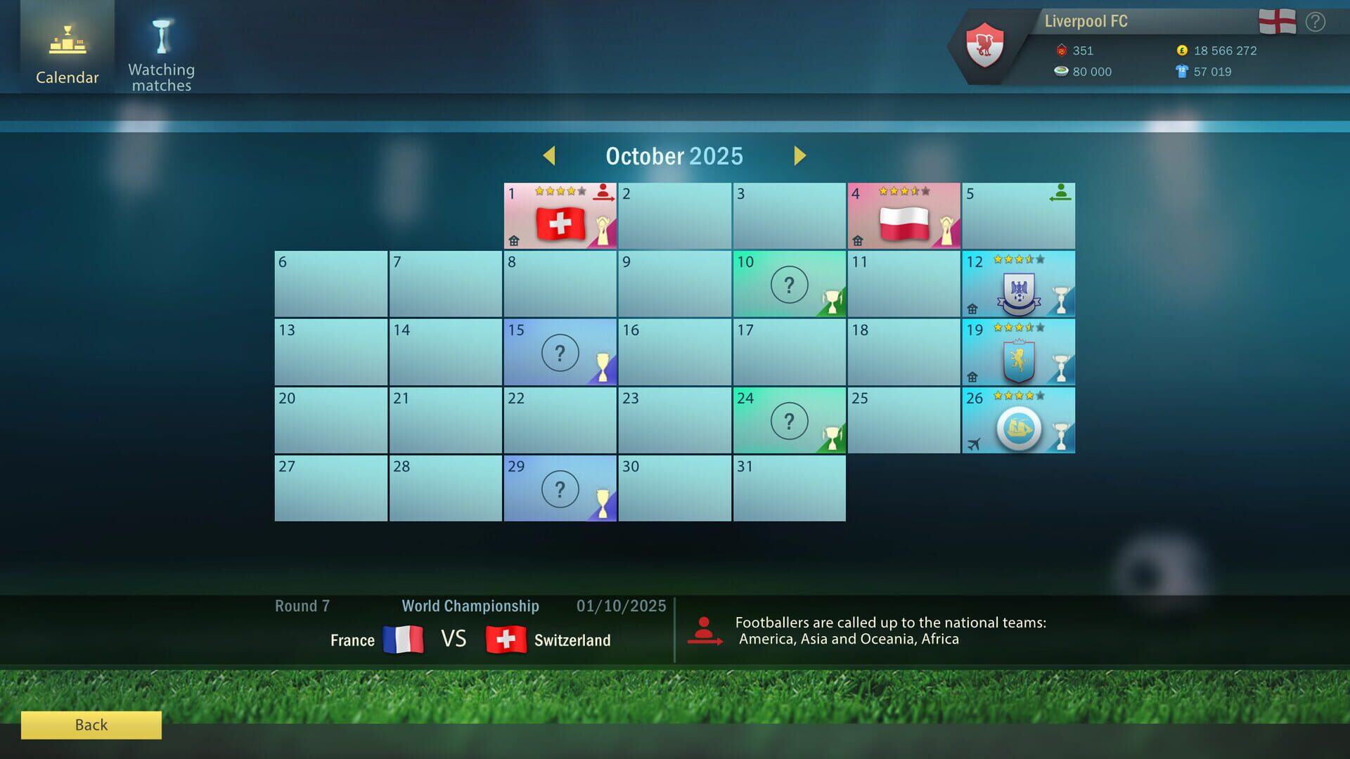Screenshot for Football, Tactics & Glory: World Championship