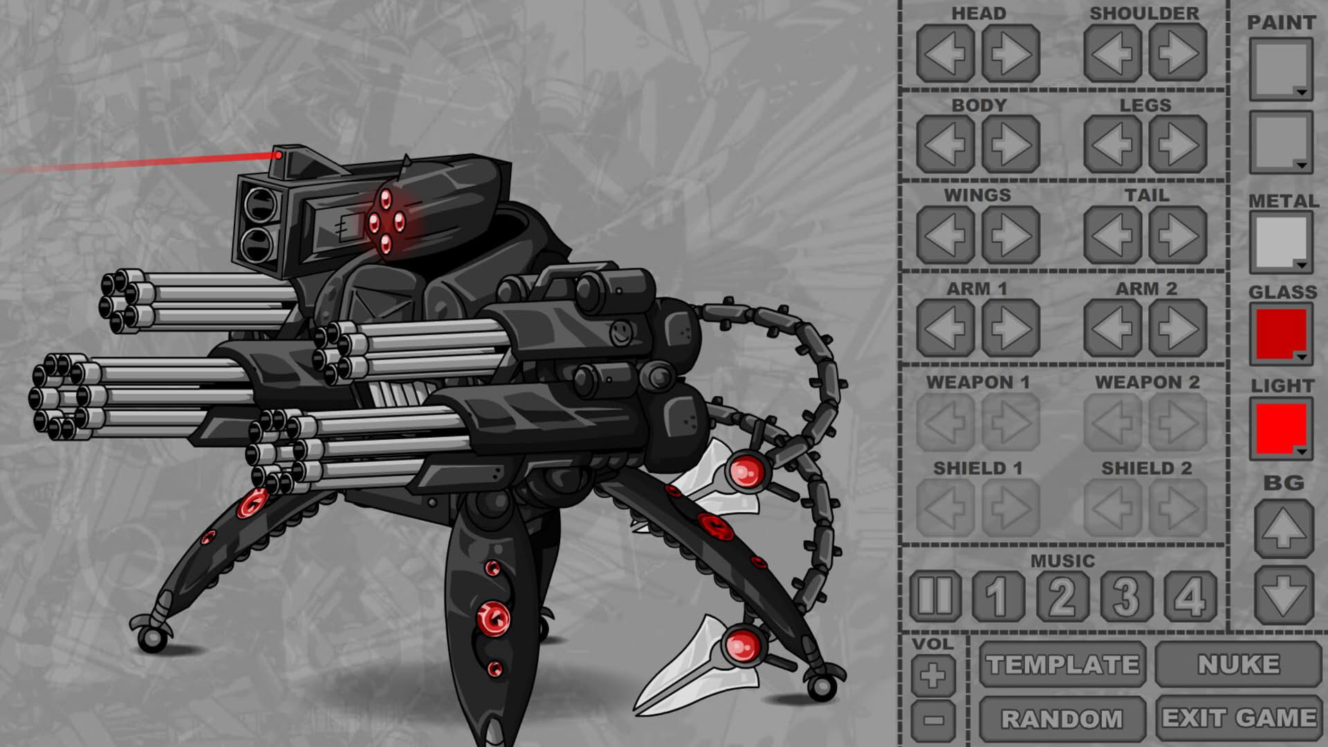 Screenshot for Mecha Dress Up Game