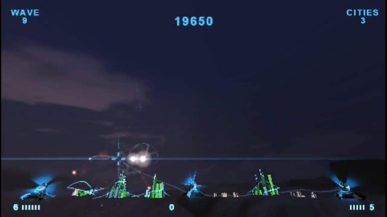 Screenshot for Missile Command: Evolved