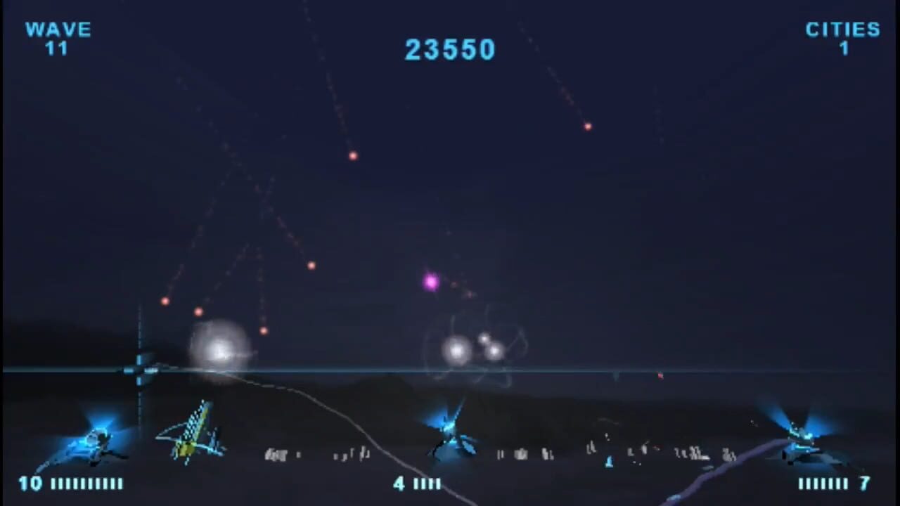 Screenshot for Missile Command: Evolved