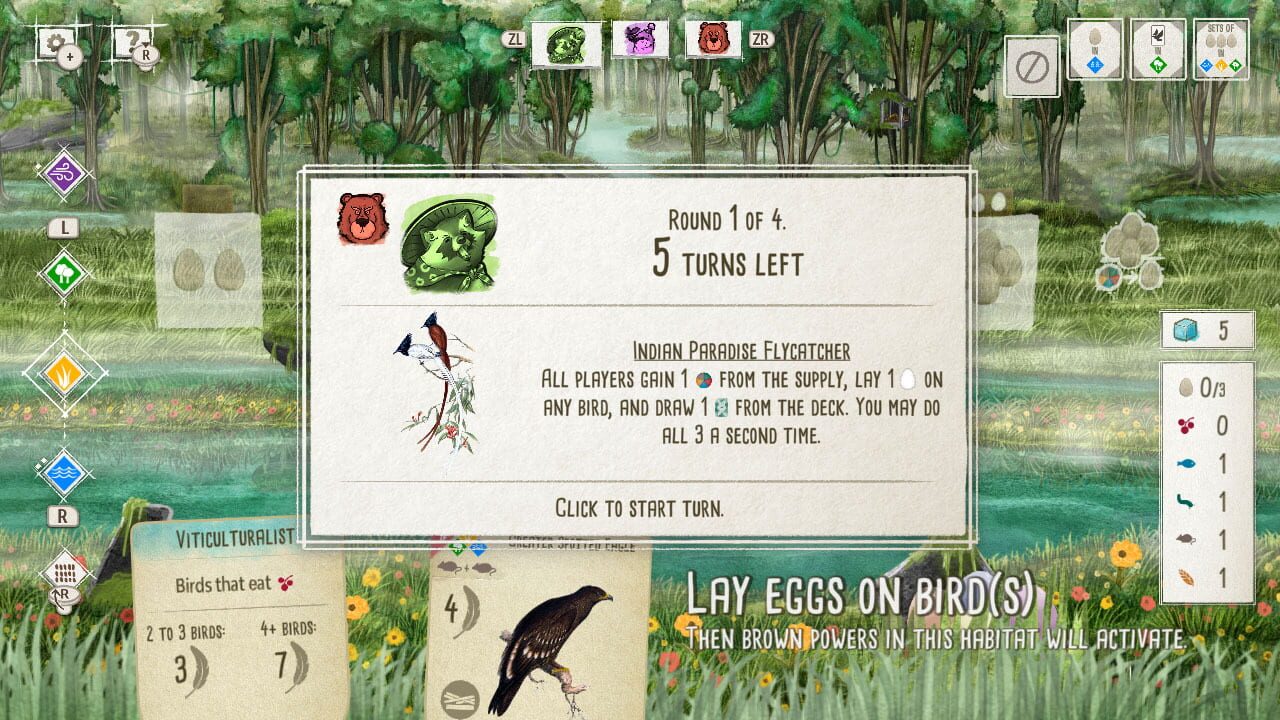 Screenshot for Wingspan: Bird Pack - Additional Asian Avians