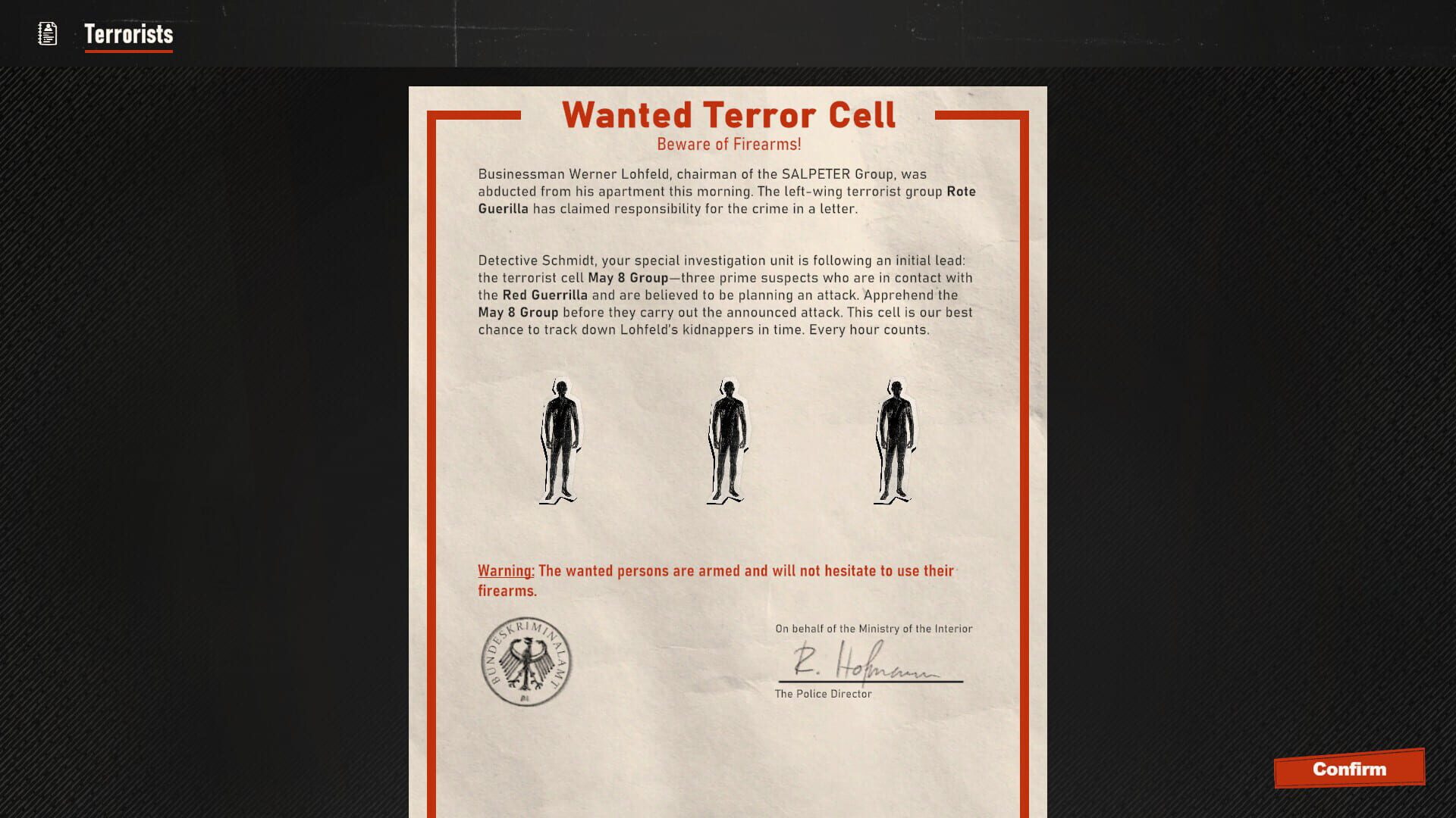 Screenshot for SOKO 1977: Anti-Terror Task Force