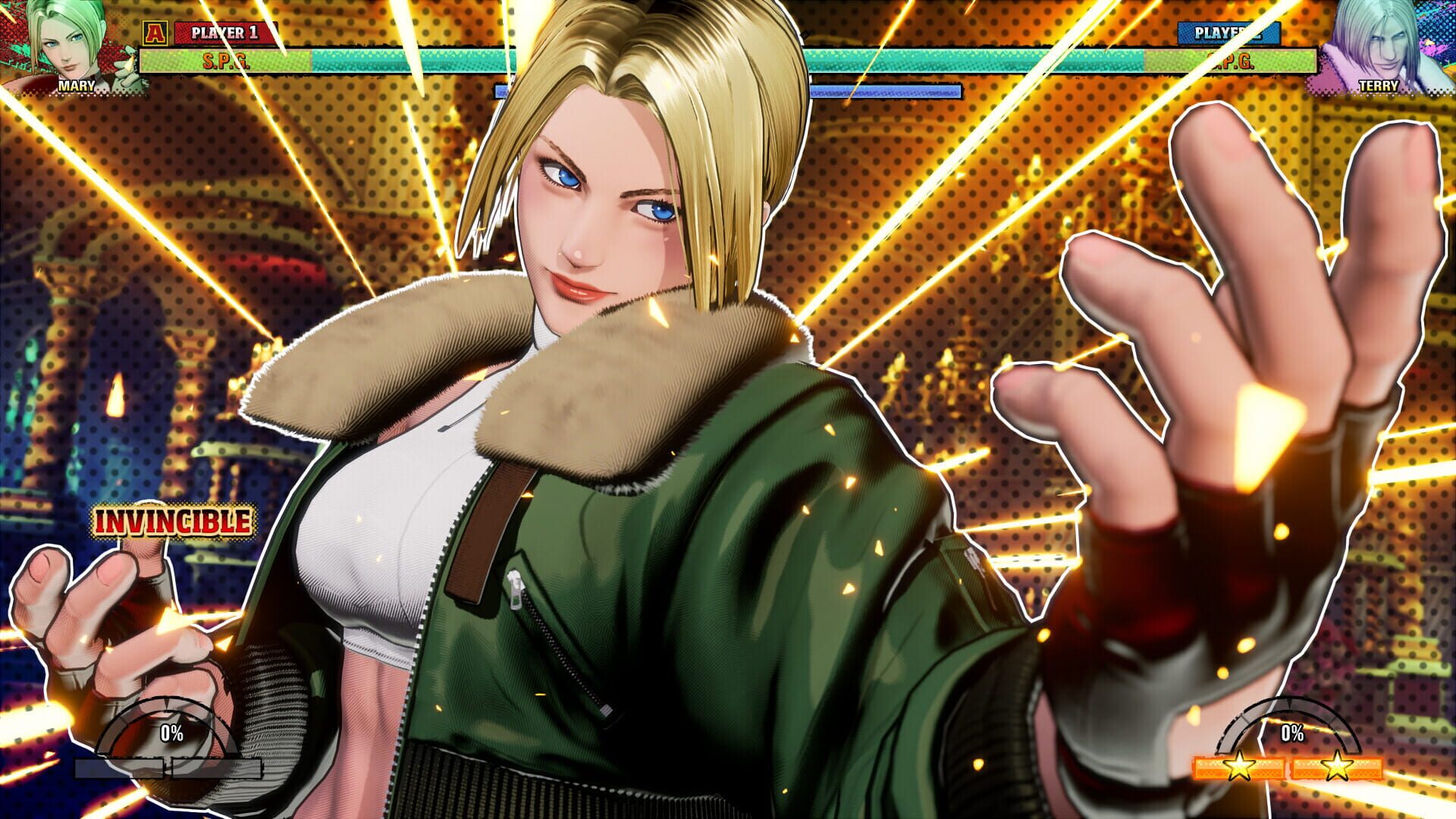 Screenshot for Fatal Fury: City of the Wolves - Blue Mary