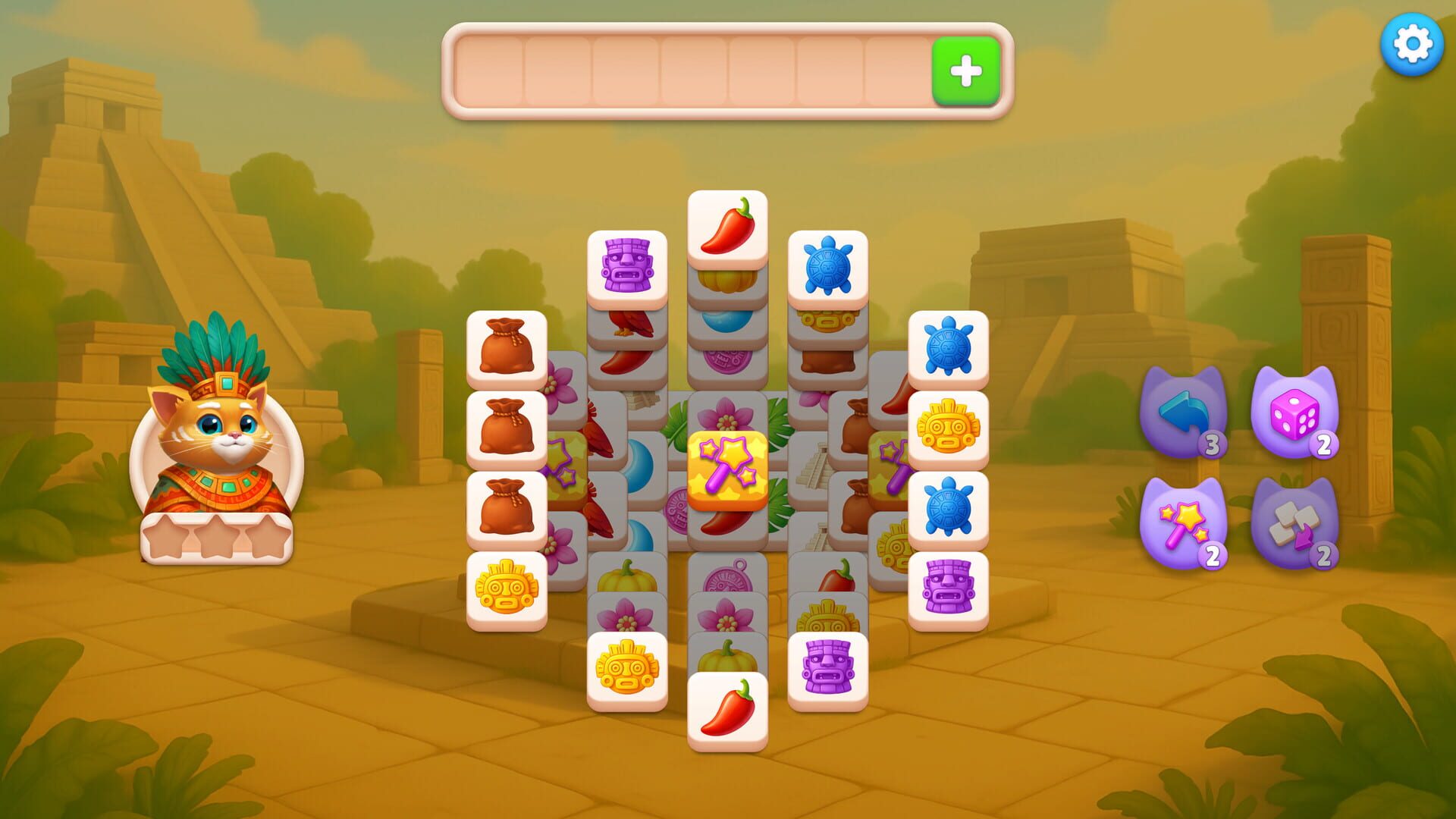 Screenshot for Catjong 6: Pawztec Temple