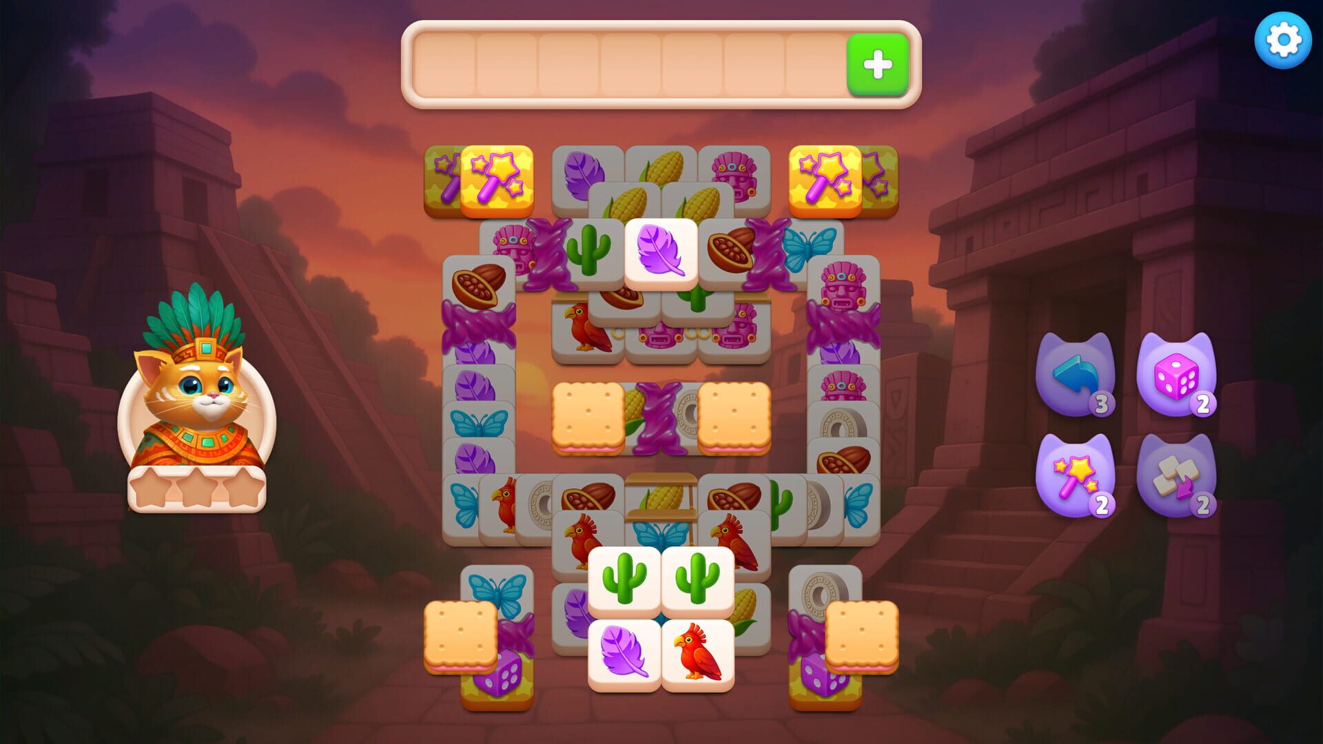 Screenshot for Catjong 6: Pawztec Temple