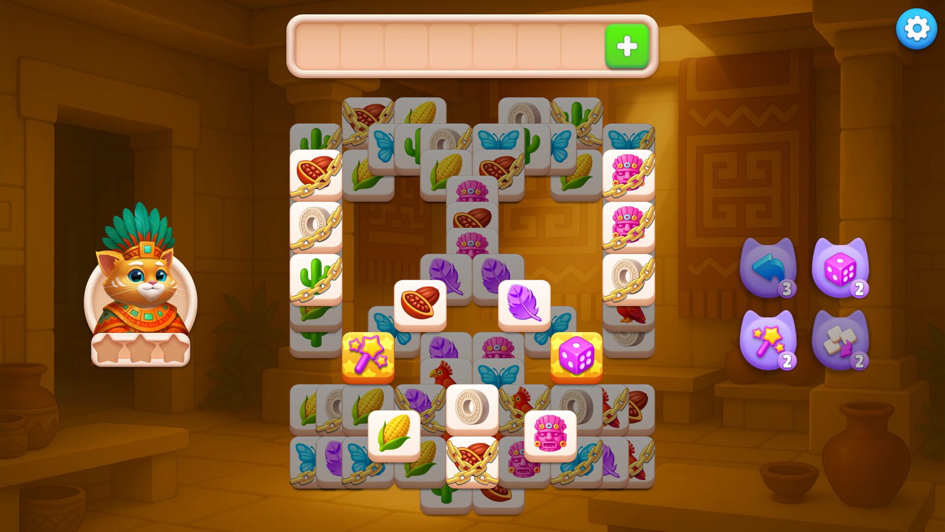 Screenshot for Catjong 6: Pawztec Temple
