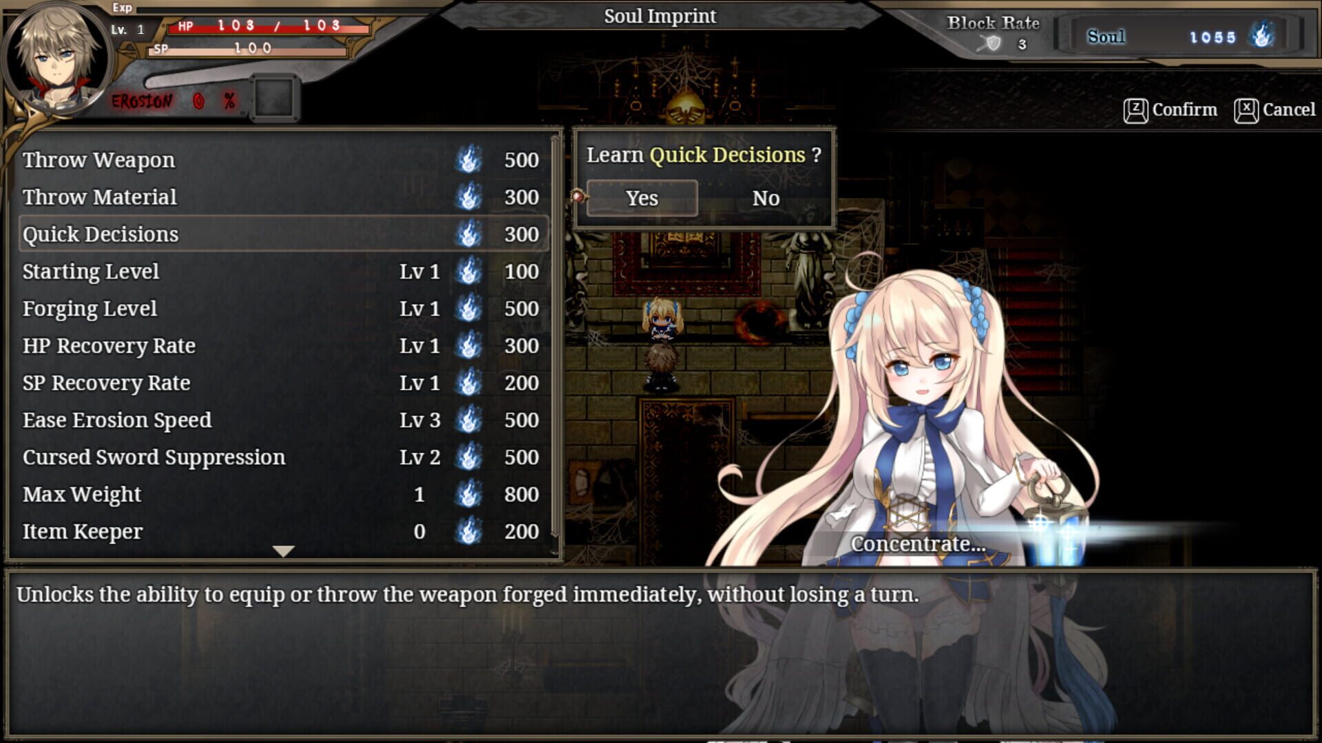 Screenshot for The Shimmering Horizon and Cursed Blacksmith