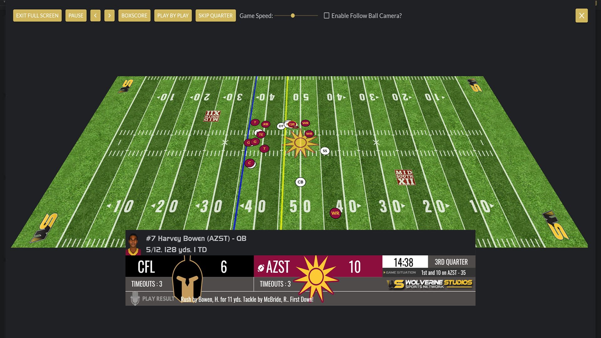 Screenshot for Draft Day Sports: College Football 27