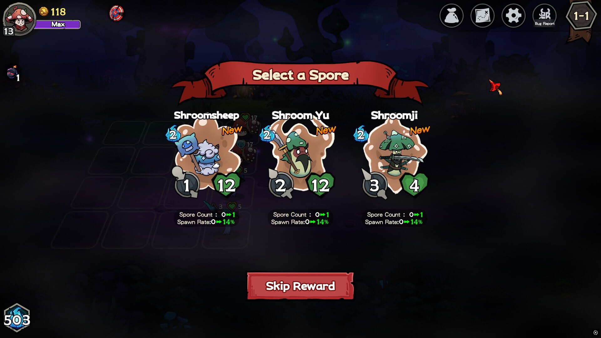 Screenshot for Might & Mushroom