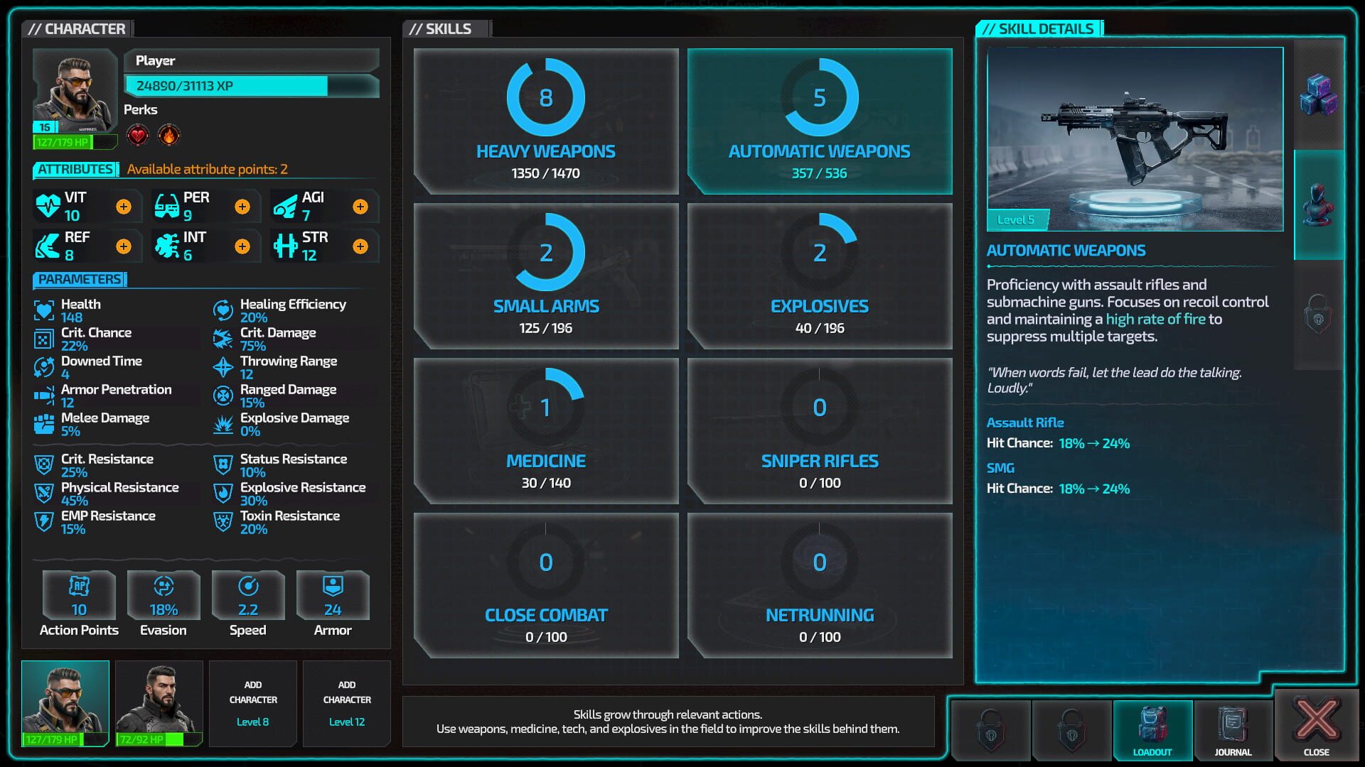 Screenshot for Humanity Echo: Cyberpunk Tactical RPG