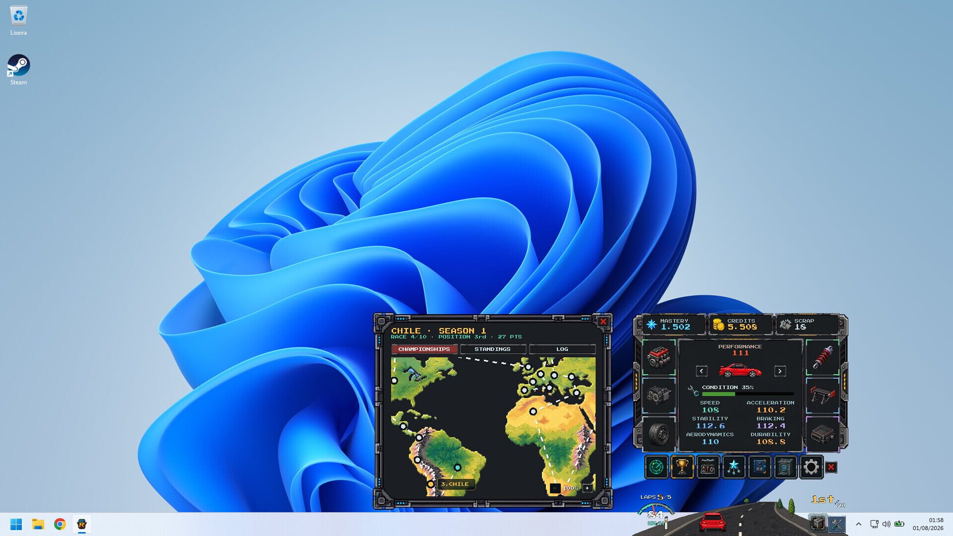 Screenshot for Desk Top Racer
