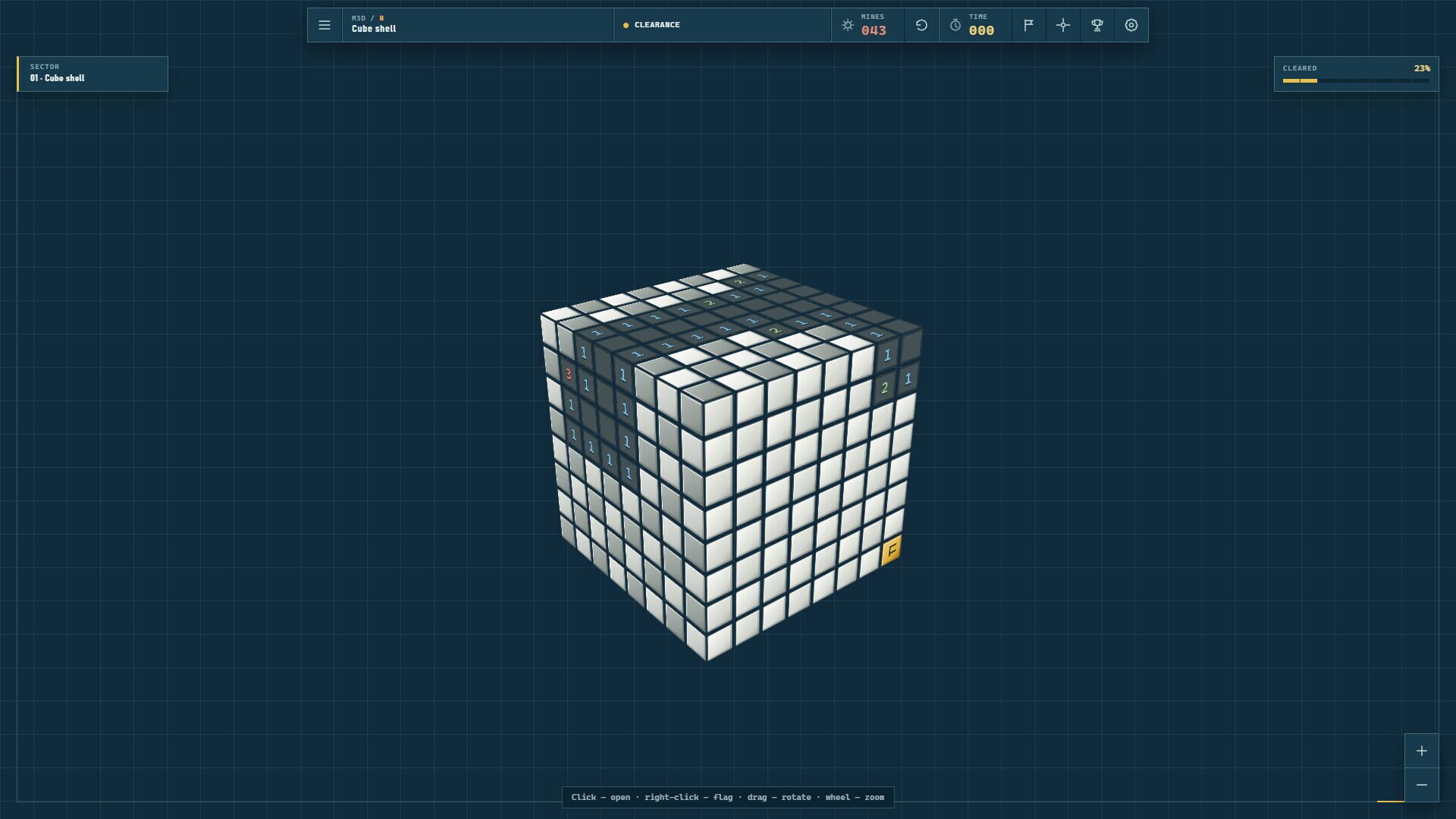 Screenshot for Minesweeper 3D