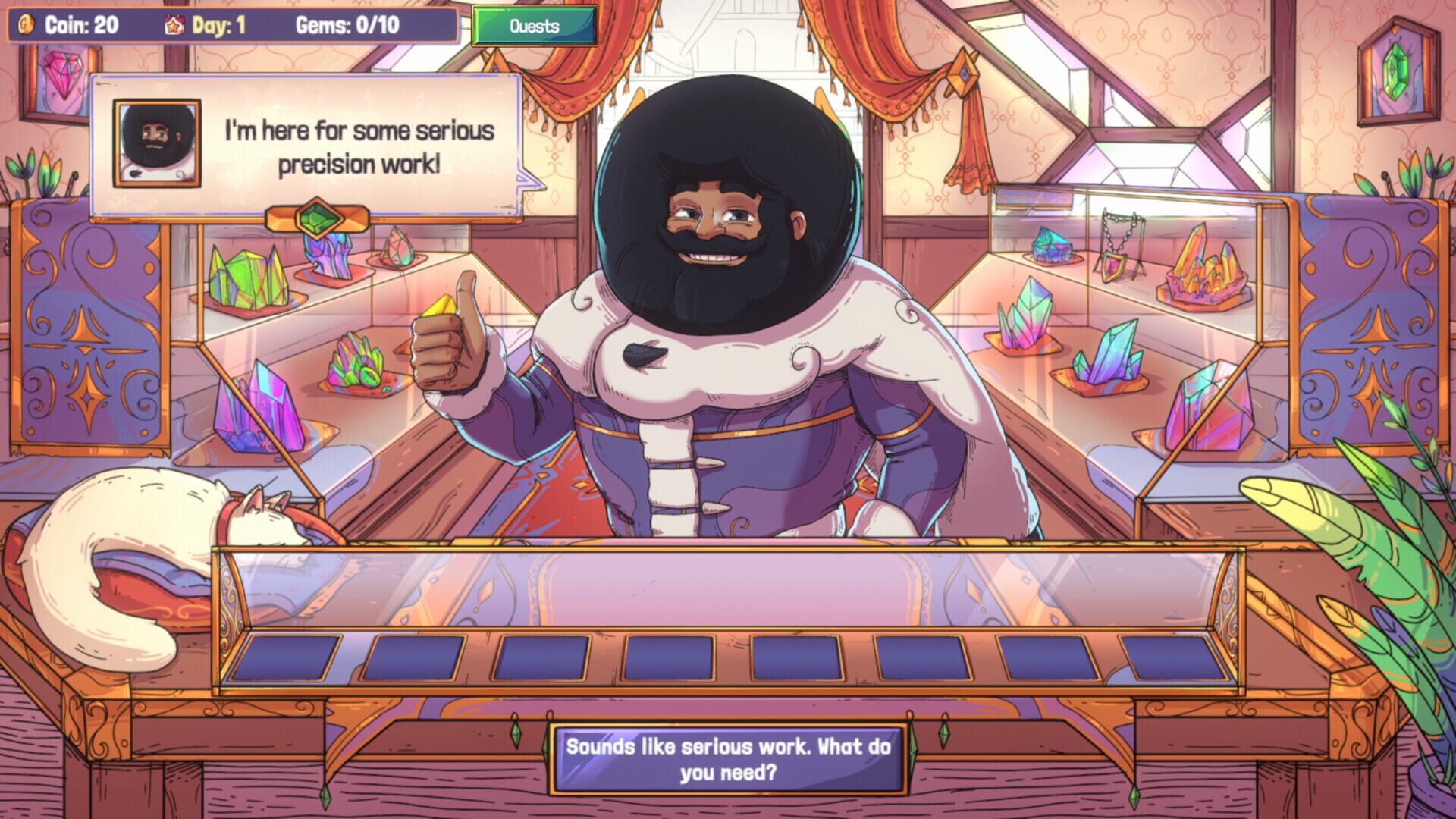 Screenshot for Gemmy Gems: A Cozy Shop Sim