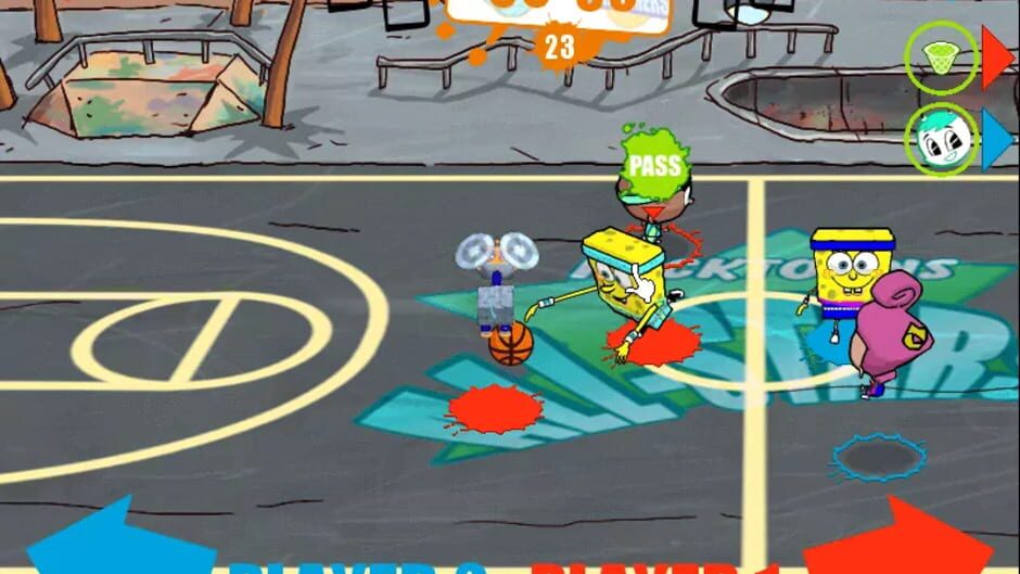 Screenshot for Nicktoons Basketball