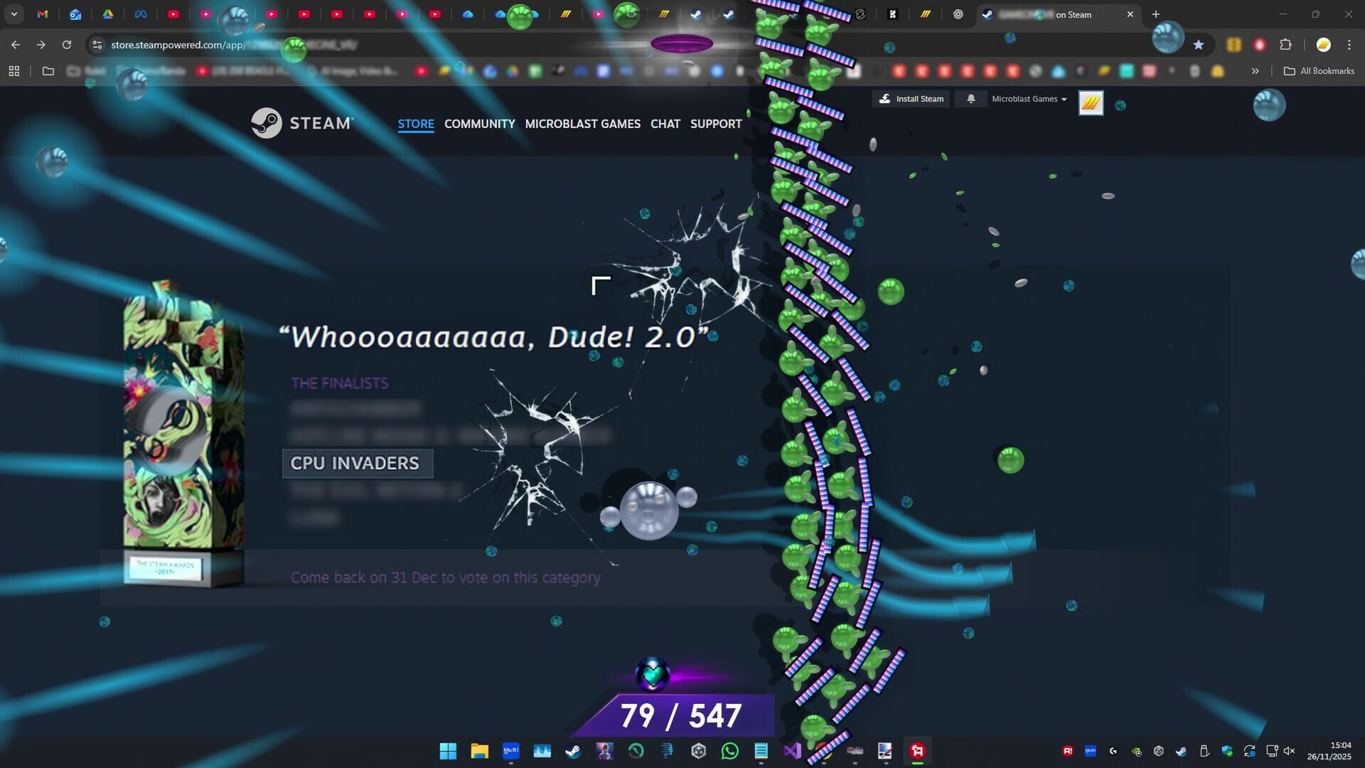 Screenshot for CPU Invaders: Micro Spheres