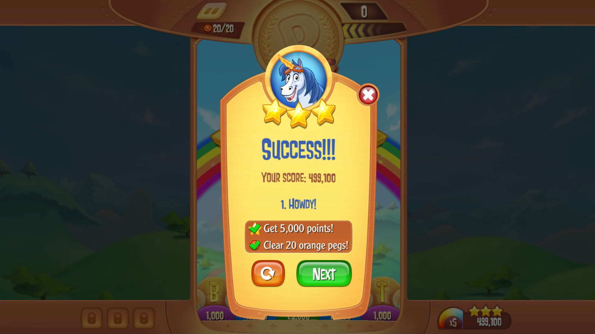 Screenshot for Peggle Blast HD
