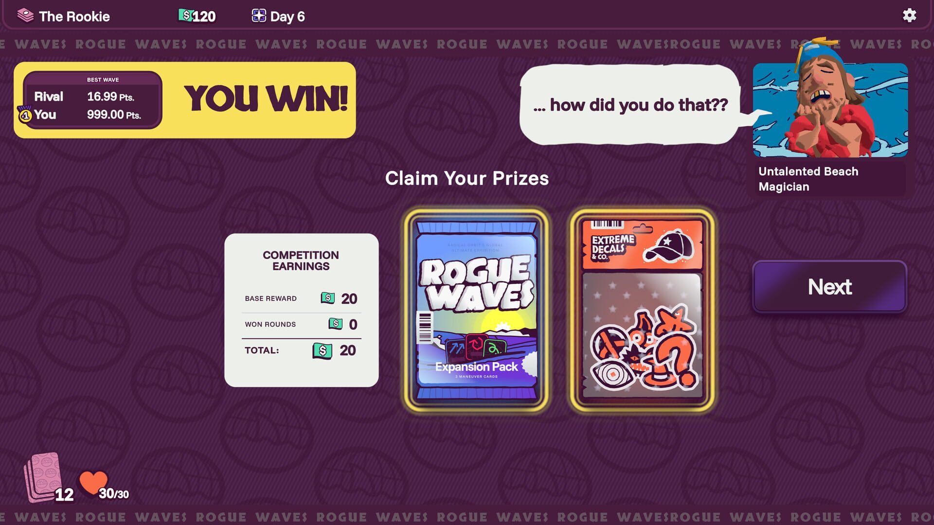 Screenshot for R.O.G.U.E. Waves
