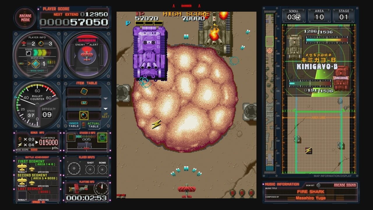 Screenshot for Toaplan Arcade Garage: Flying Fire Shark
