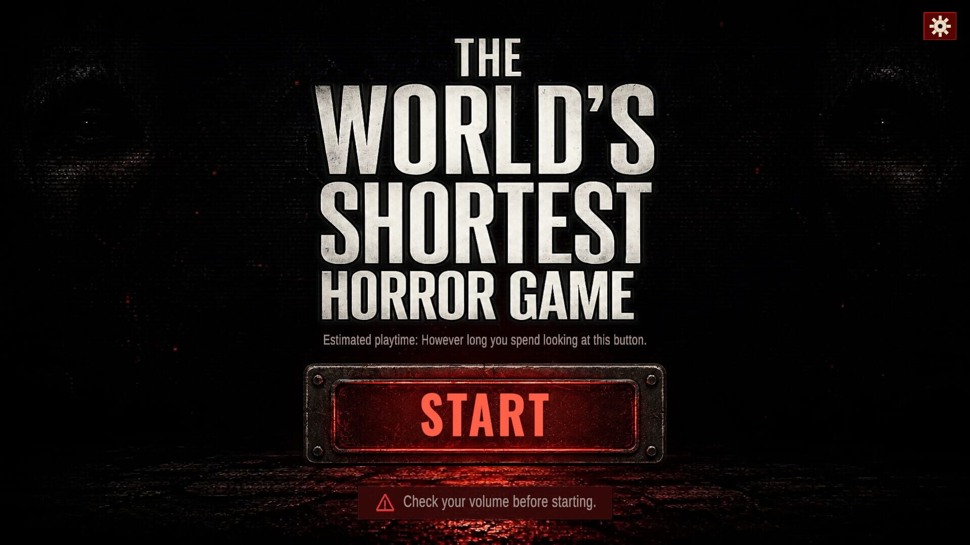 Screenshot for The World's Shortest Horror Game