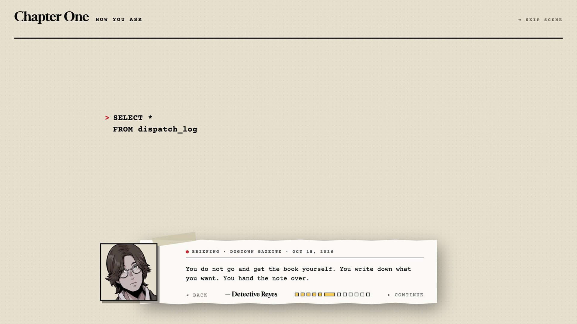 Screenshot for Ghost in the SQL Data