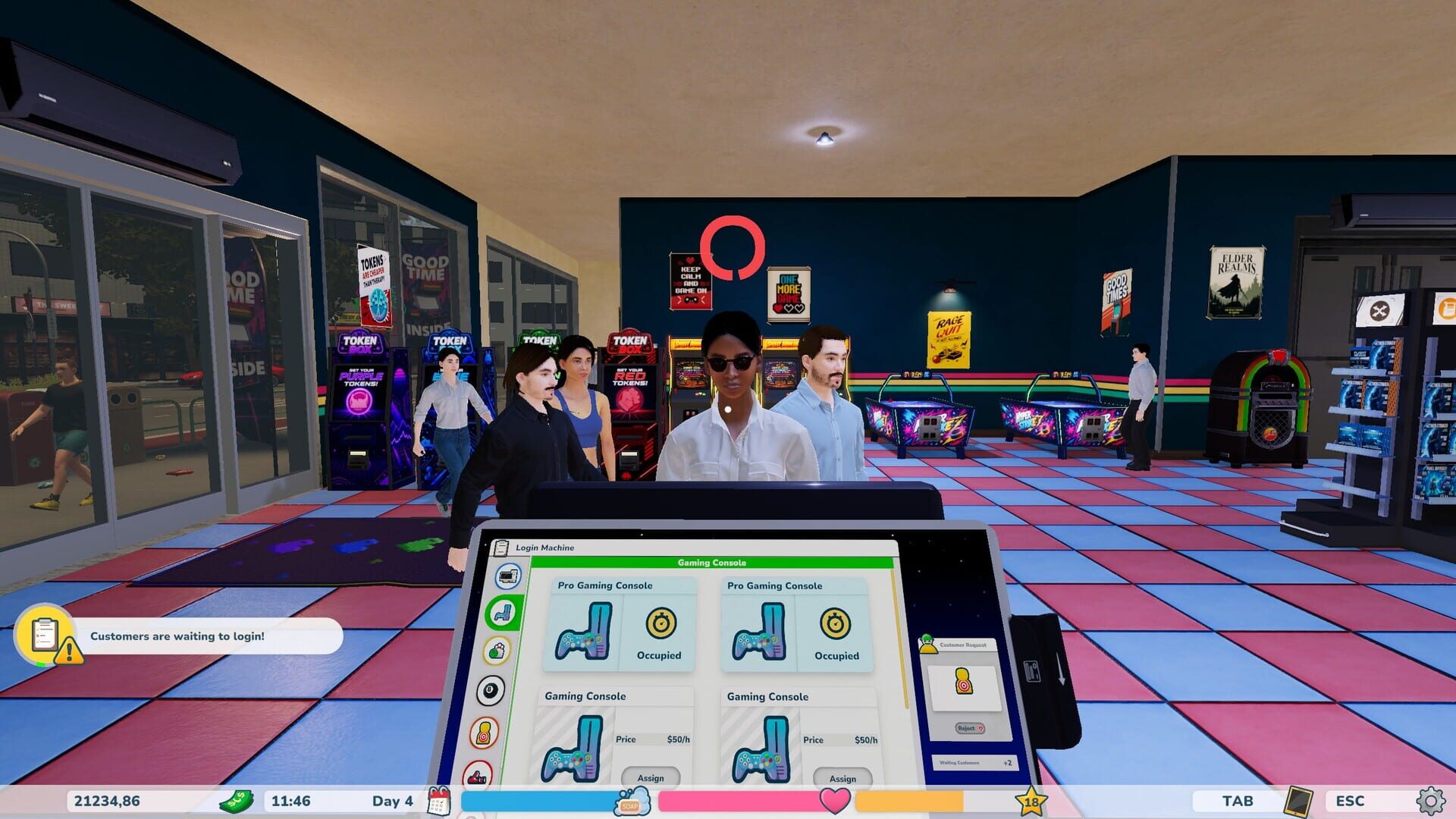 Screenshot for Retro Arcade Shop Simulator