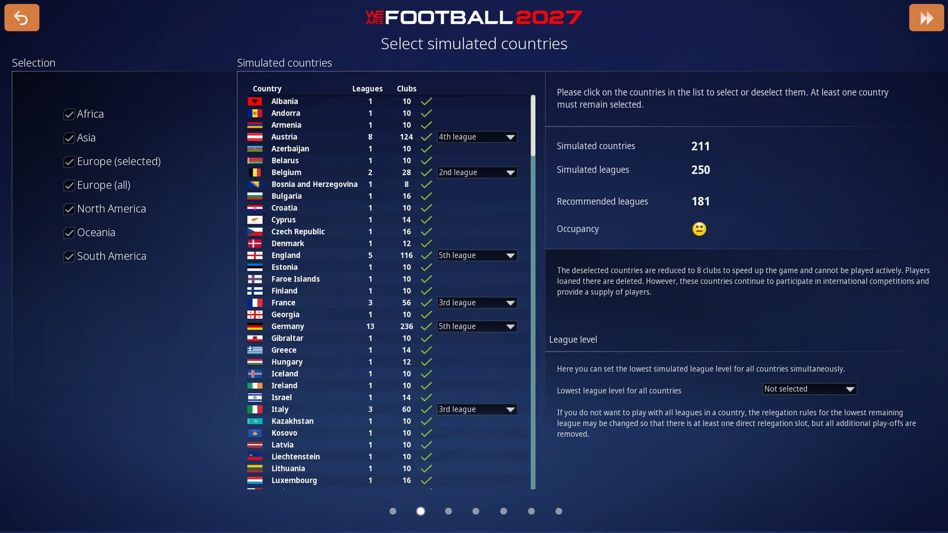Screenshot for We Are Football 2027