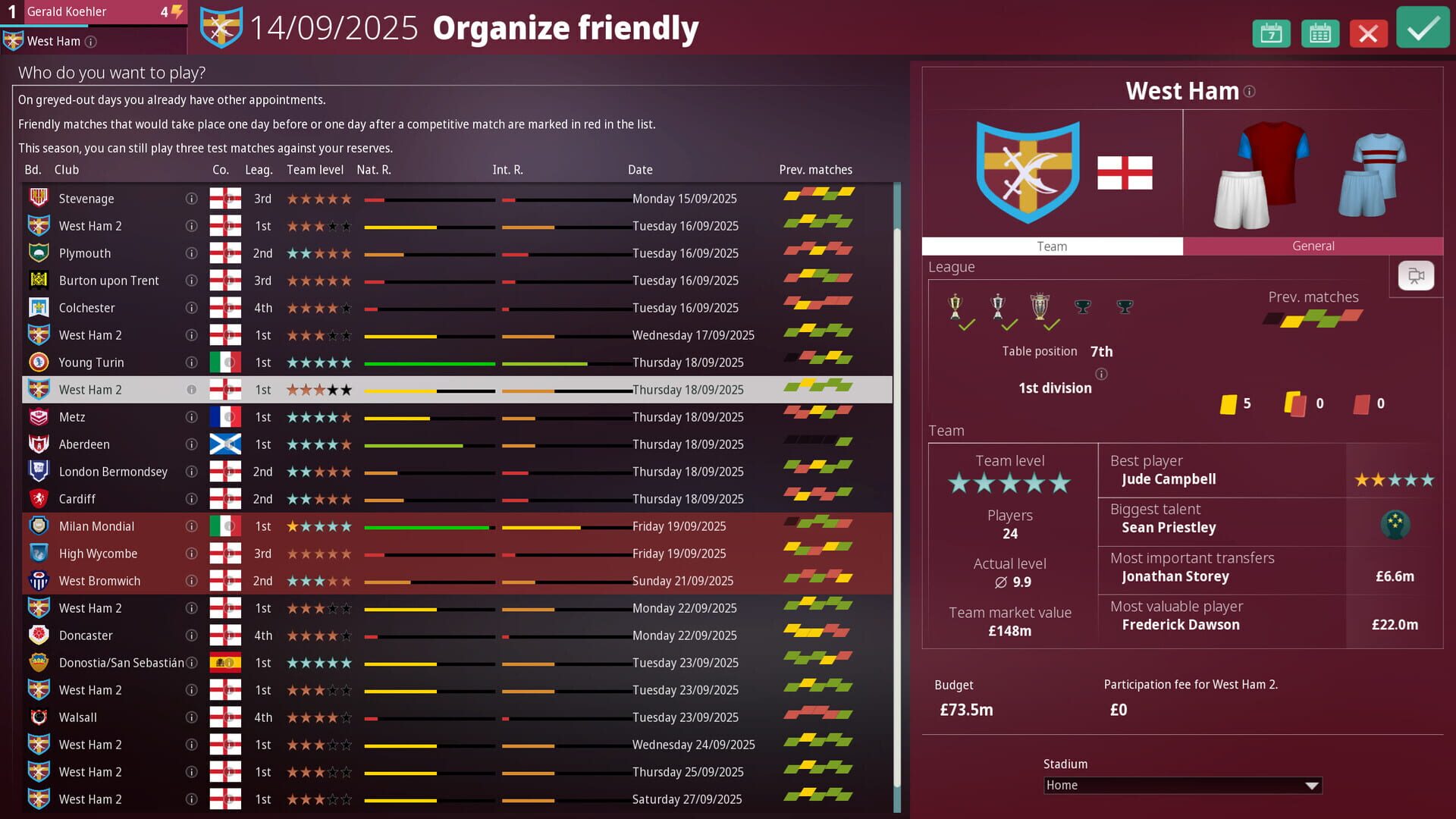 Screenshot for We Are Football 2027