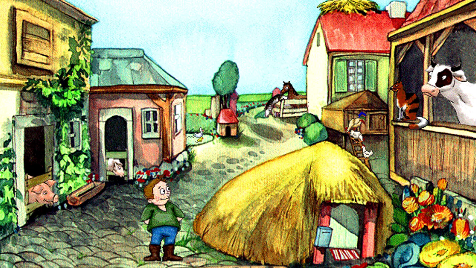 Screenshot for Oscar the Balloonist Discovers the Farm