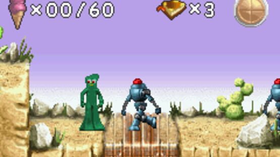 Screenshot for Gumby vs. The Astrobots