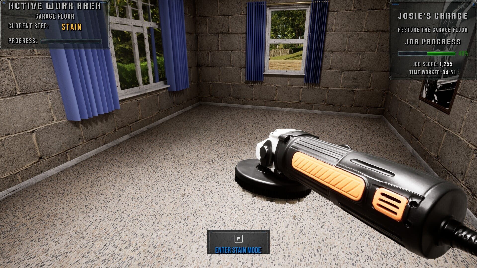 Screenshot for Concrete Polishing Simulator