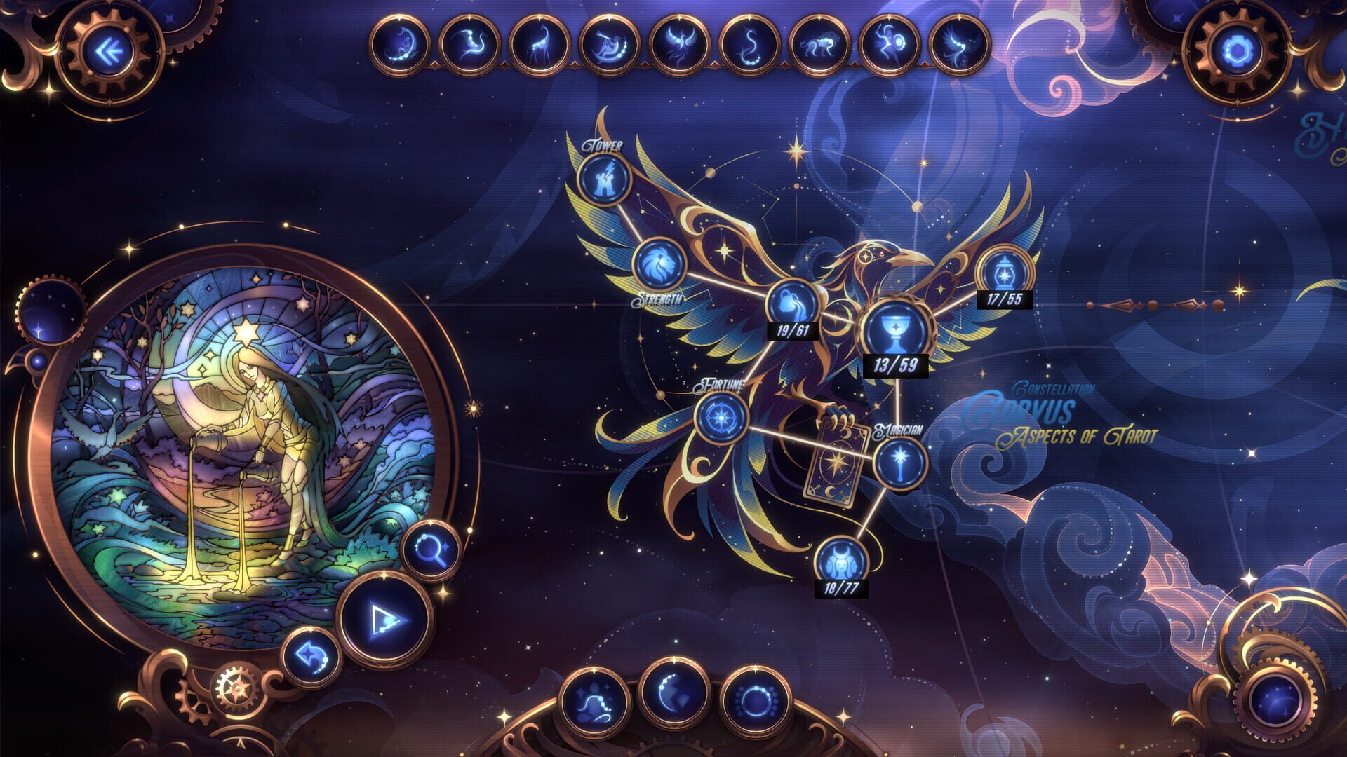 Screenshot for Glass Masquerade 4: Constellations - Tarots