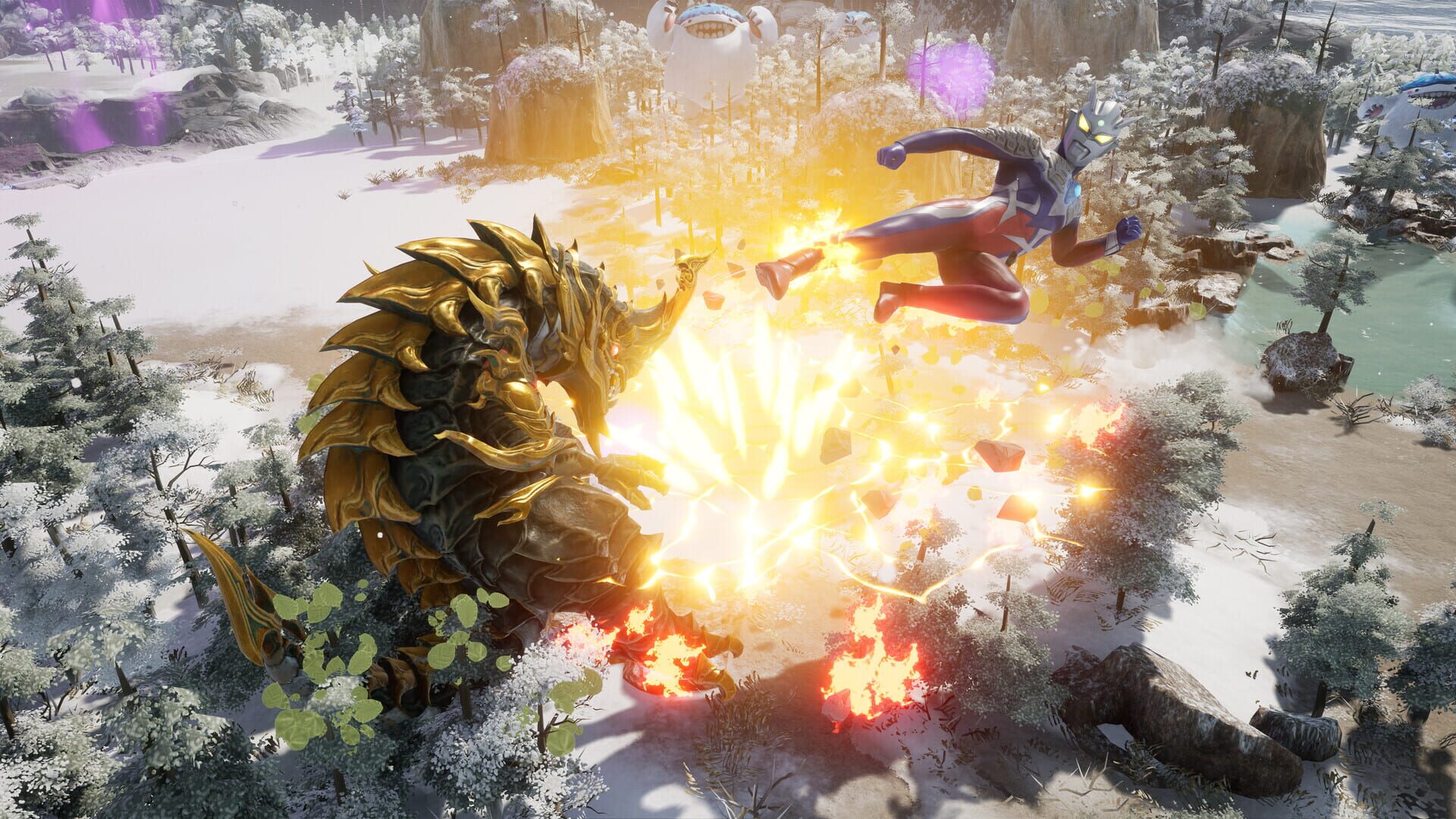 Screenshot for GigaBash: Ultraman Zero