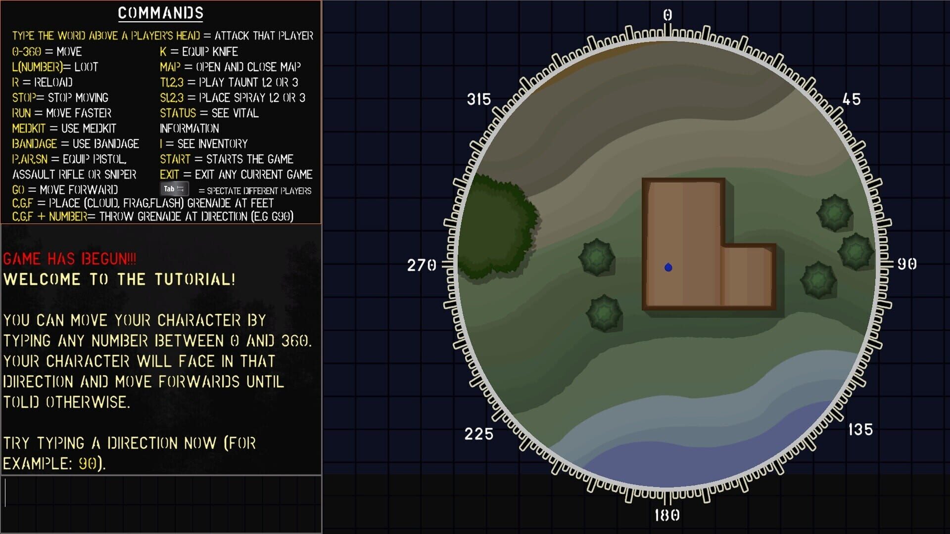 Screenshot for Text Battle Royale