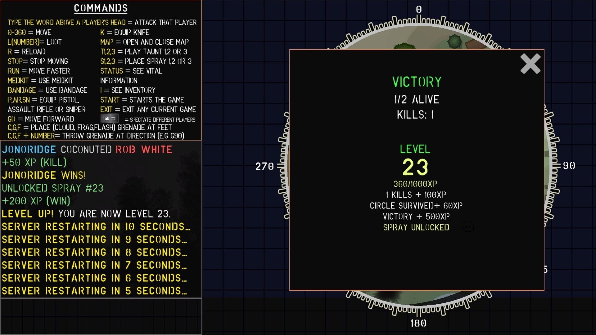 Screenshot for Text Battle Royale