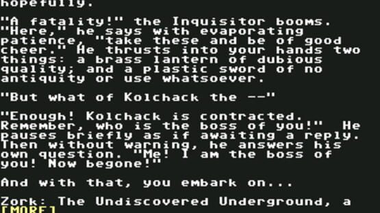 Screenshot for Zork: The Undiscovered Underground